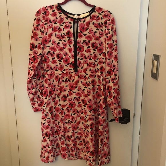 kate spade Dresses & Skirts - Rose printed long sleeved Kate Spade dress